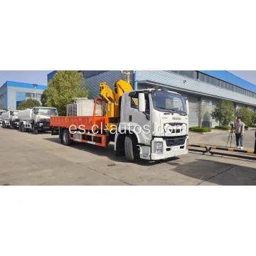 ISUZU GIGA 4X2 CAMPO DE CARGO DE 6 Vheels con una grúa de nudillos de 14ton